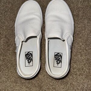Vans Classic White Slip-Ons